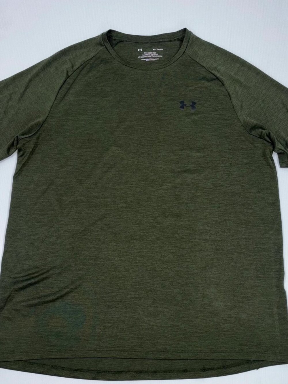 Under Armour Men's Short Sleeve Heathered Olive Green Performance Tee